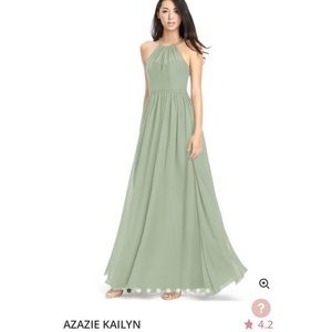 Azazie Kailyn Dusty Sage Bridesmaid Dress